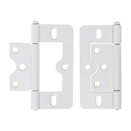 Lc Lictop 3 Inches Non-Mortise Hinge White Butterfly Door Hinges 6Pcs #TOP2