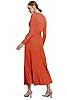 RanRui Pleated Knitted Fit and Flare Sweater Dress... #3