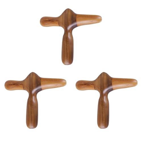 Ohewiiuk 3X Masaje de Pies Herramienta de de Madera en la Mano, los Pies y la Cara Herramienta de Masaje de Cuerpo Completo de Madera Herramienta de Masaje Relajante
