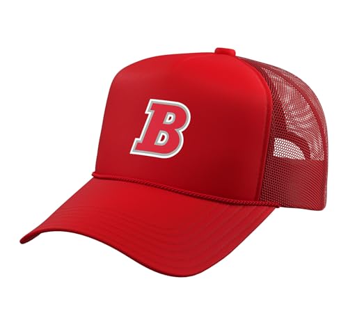 Butler High School Bulldogs Trucker Hat with Adjustable Mesh Back, Red