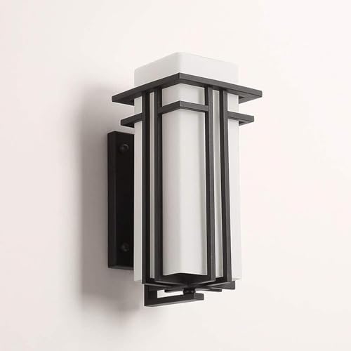 Applique murale d'extérieur minimaliste carrée pour jardin et terrasse moderne