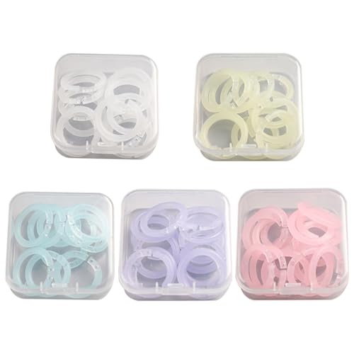 100 anillos desmontables para álbumes de recortes, 15 mm de diámetro, anillos de libro para cuadernos, carpetas de notas, cuadernos