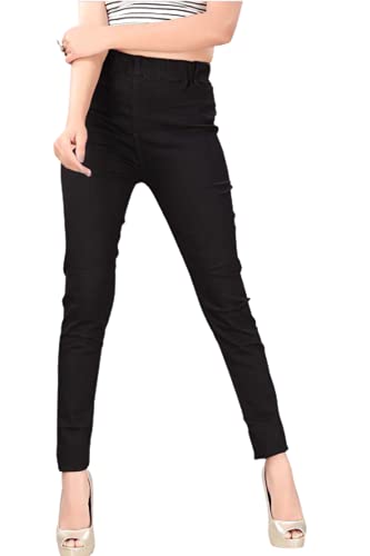Image of Black Denim Fix Elastic Women Denim Jegging