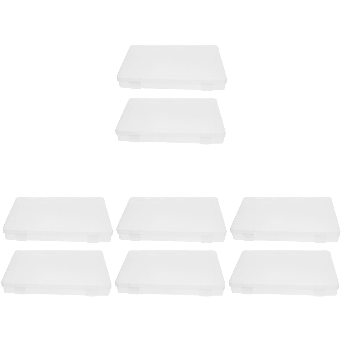 Tofficu 4 Sätze Datei Aufbewahrungsbox Aufbewahrungsboxen Papier Schreintischorganizer Multifunktionale Aufbewahrungsbox Magazinabdeckungen Kunststoffschutz Dokumentenvitrine 2 Stücke * 4