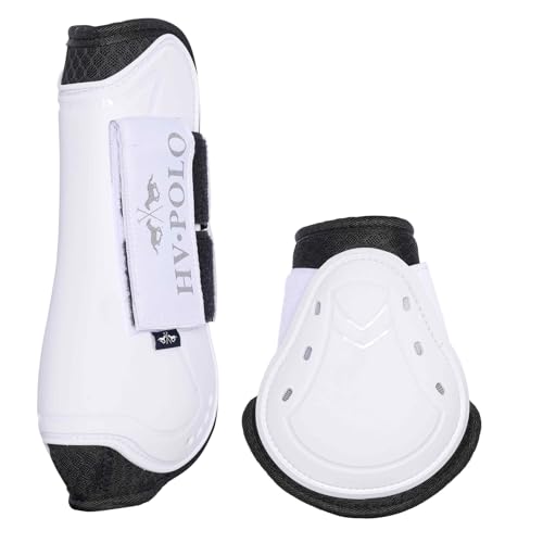 HVP Tendon and Fetlock ensemble blanc de protections pour le saut d'obstacles