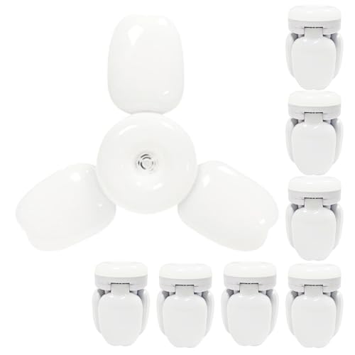 TTiiLoe 30W Garage Light with 3+1 Deformable Panels, 6000K Ultra Bright LED Ceiling Light Fixture, E26/E27 Screw-in Shop Lighting for Basement Attic Workshop Barn Warehouse, 8 Pack