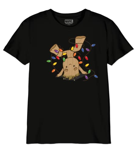Marvel - Camiseta para niño, Negro, 10 Años