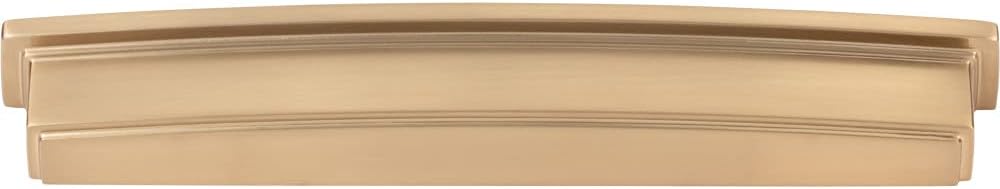 Jeffrey Alexander 192 mm Center Satin Bronze Square-to-Center Square Renzo Cabinet Cup Pull