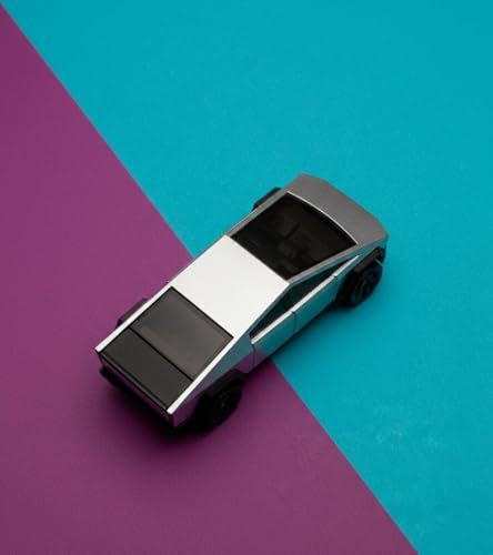 Image of Metal car Toy for Kids| Light & Sound| Pullback & go| Openable Doors- Birthday Gift for Kids |Random Color| (|Tesla Cybertruck|)