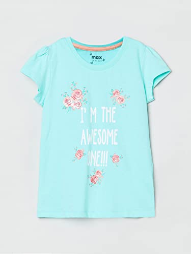 Image of Max Girl's Printed Regular Fit Tshirt