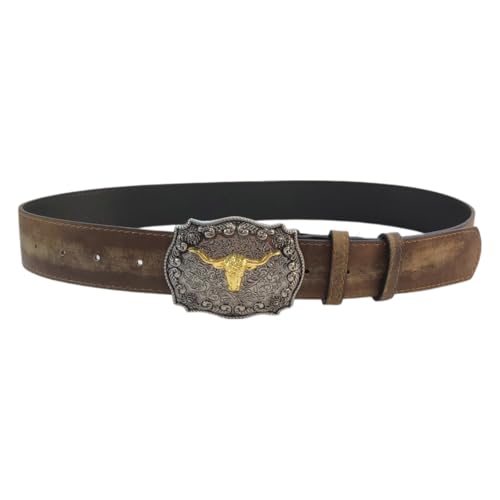 PU Leather Waist Belt For Men Women Decorative Belt For Pants Jeans Vintage Cattle Head Waiststrap Fashion Waist Decors4