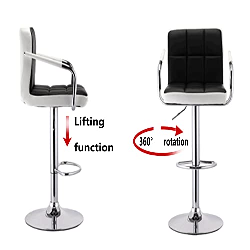 Chaise salle à manger rotative moderne réglable avec accoudoirs - 6
