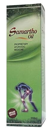 Samrasha Samartho Pain Oil - 200 ml | Quick Pain Relief Oil for Joint, Back, Knee, Shoulder and Muscular Pain | Ayurvedic Pain Relief Oil (Pack of 1)