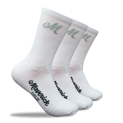 Bike PRO Compression Cycling Socks 1/2/3 Pairs, Crew Hiking Running Athletic Socks