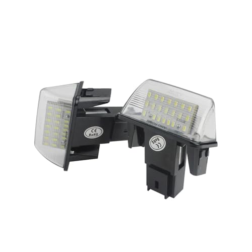 Luces de matrícula LED Canbus compatibles con Peugeot 206 207 307 308 406 407 3