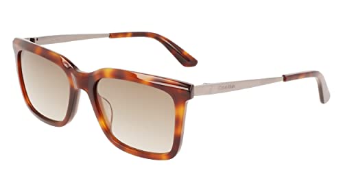 Calvin Klein CK22517S CK22517S 220 brown havana sole Men's Titanium, Standard, 55