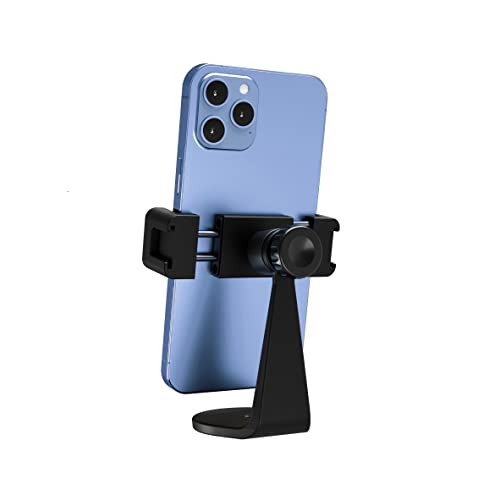 Image of Pivo Smart Mount Adjustable 360 Vertical and Horizontal Smartphone Aluminum Holder Stand with Universal Clamp Adapter inch Thread for Tripods