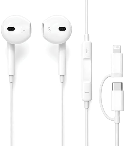 Image of 2in1SHOT TypeC Wired Earphone with Powerful HD Mic for Clear Sound, Deep Bass Sound, HD Calling, in-Line Volume Control & Noise Cancellation Compatible with only TypeC Jacks in Mobiles WHT