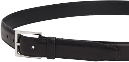 Tommy Hilfiger Herren Gürtel Hudson 3,0 cm Ledergürtel, Schwarz (Black), 85 cm – Ansicht 3