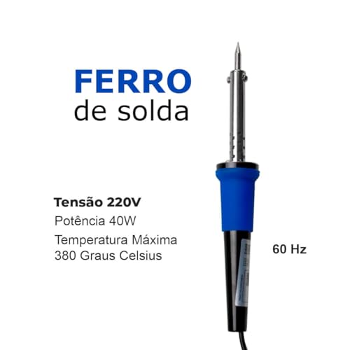 Títulos com Palavras Chave: Ferro de Solda 40W Exbom 127V Soldador 127V Potência 40W Exbom Ferro de