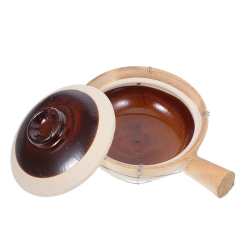 Cabilock Pentola Terracotta Casseruola Multifunzionale per Stufati e Porridge Resistente Alle Temperature All Aperto