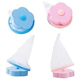 HINWEIS: Paket enthalten: 2 * blau Fusselfilterbeutel, 2 * rosa Fusselfilterbeutel, Es wird empfohlen, 2 oder mehr für Waschmaschinen mit einer Kapazität von mehr als 7 kg zu kaufen; Dieses Produkt kann nicht in Trommelwaschmaschinen verwendet werden.