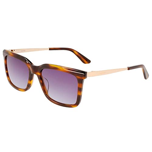 Calvin Klein メンズ Ck22517s サングラス, ストライプブラウン。, One Size
