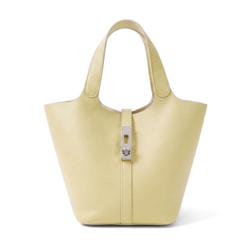 Image of Tote Bag for Women Vegan Leather Bucket Purse for Women Top Handle Handbag Shoulder Bag with Detachable Small Purse