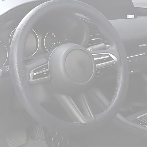 1 pièce Couvre Volant Voiture en Silicone - Protège et Décore Le Volant de 32 à 40cm, Housse Souple Antidérapante, Entretien Facile, Noir Élégant -...