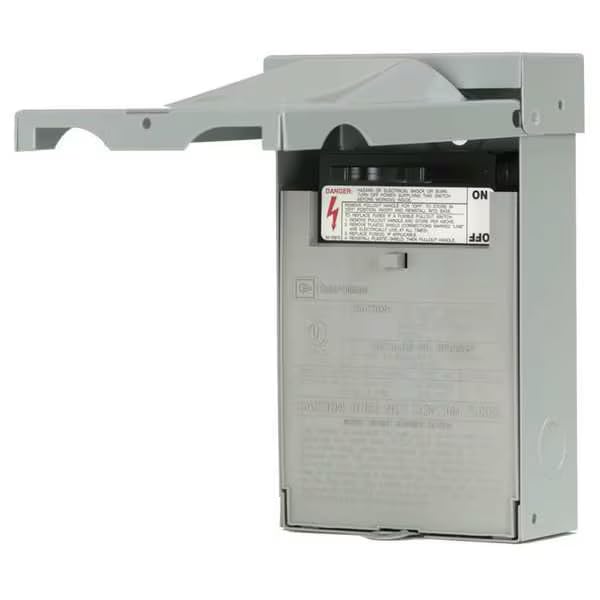 Disconnect Switch, Nonfusible, DPST, Single Phase, NEMA 3R, Indoor/Outdoor, Polycarbonate, Mfr: ACD222URNM-A2-A