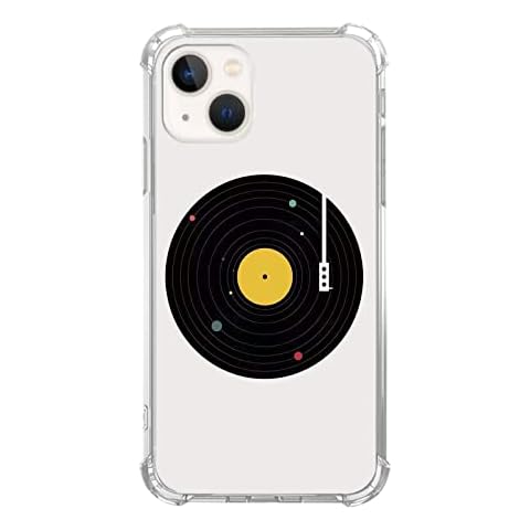 Pvflefkr Retro DJ Vinyl Record Case for iPhone 14 Plus Cover