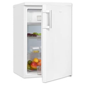 Exquisit Kühlschrank mit Gefrierfach, 120 Liter, 4-Sterne-Gefrierfach, Kühlschrank freistehend, KS516-4-H-010D weiss