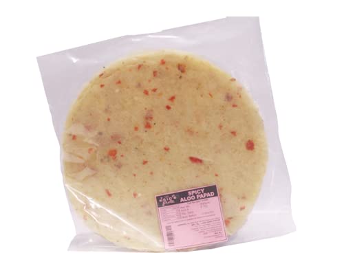 Image of JAIN'S PURE ALOO PAPAD, 200 GM- Handmade in India | Ready To Cook| Made With Fresh Potato, Pack of 2