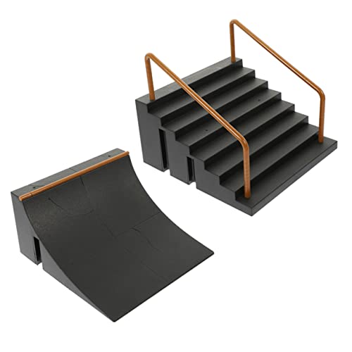 Skatepark Props 2pcs Park Ramp Parts for Boys and Girls' Skateboarding Skill Development