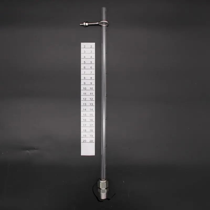 PC Tube Homebrew Kettle Sight Gauge Kit-1/2"MPT Brewer Design 1/2" Polycarbonate Tubing(20inch 51cm Tube)