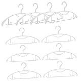 LOORGVEL 10 Stück Kunststoff Kleiderbügel rutschfest mit...