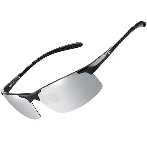 Image of BIRCEN Carbon-Fiber Polarized Sunglasses for Men: 0.74 oz & UV Protection