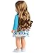 American Girl Truly Me 18-inch Doll with Brown Eyes, Caramel Hair, and Lt Skin with Warm Olive Undertones, for Ages 6+