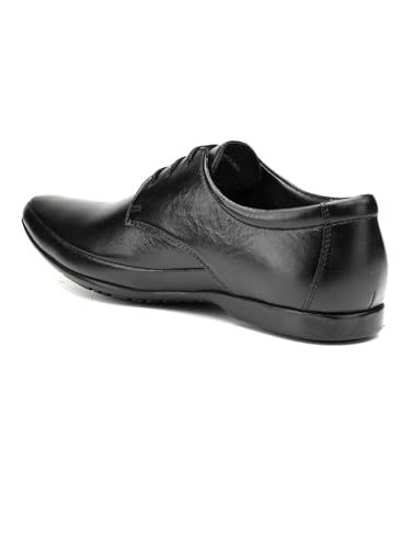 Image of Lee Cooper LC9255B3R Men's Leather Derby Formal Shoes | Lightweight, Comfortable & Stylish Lace-Ups for Office, Business 44EU 10UK