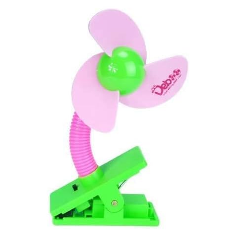 Cozyswan® Baby Pushchair Cot Buggy Pram Mini Safety Clip-on Fan (Pink) Cover