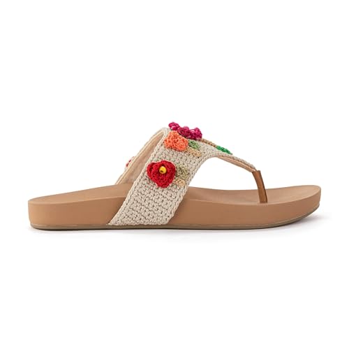 Image of The Sak Everly Slide Sandal - Women's Flat Fashion Slides with Soft Cushion Sole - Beach Slip On Sandals For Everyday