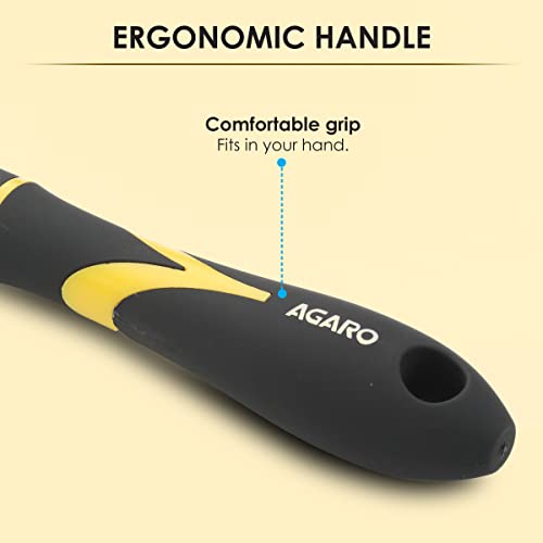 AGARO Breeze Flat Hair Brush with Strong & flexible nylon bristles, having Anti static ball tips, For Grooming, Volumising & Back Brushing, ideal... - Image 5