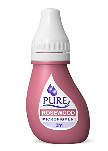 Micropigment Pure Rosewood for Permanent Makeup Microblading Supplies Eyebrow Shading Micropigmentation Cosmetic Tattoo Ink Lip Eyeliner 3ml, Bottle