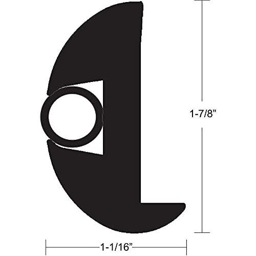 TACO Marine V11-2423BBK50-2 Flexible Rub Rail Kit - 1-7/8" x 1-1/8" x 50', Black TACO Marine V11-2423BBK50-2 Flexible Rub Rail Kit - 1-7/8" x 1-1/8" x 50', Black