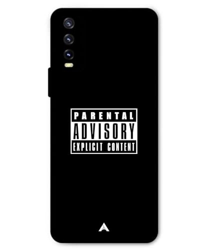 Image of Premium Explicit Case for Vivo Y20 Soft-Touch Metal TPU Back Cover, Shockproof, Designer, Aesthetic Mobile Phone Case (Glossy Finish)