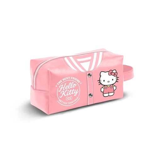 Dimensioni: 13 x 27 x 13 cm Hello Kitty Varsity-Borsa da Toilette da Viaggio Brick PLUS, Rosa, 27 x 13 cm