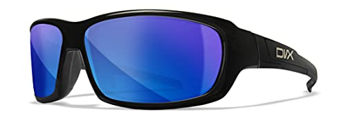 DVX SPOILER Blue Mirror Lenses with Gloss Black Frame