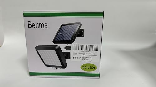 BENMA Solar Lights for Outdoors, 56 LEDs, Solar Lights, 120° Super Bright Solar Wall Light with Motion Sensor, IP65 Waterproof Garden Security Wall Light with 5 m Cable (Image - 7)