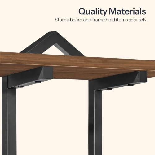 Image of HOOBRO Floating Shelves for Wall, Set of 2 Wall Shelf, 15 inch Hanging Shelves | 2-Tier Wall Mounted Storage Shelves, for Living Room Bedroom Kitchen Office Study Bathroom Wall Decor, Walnut and Black