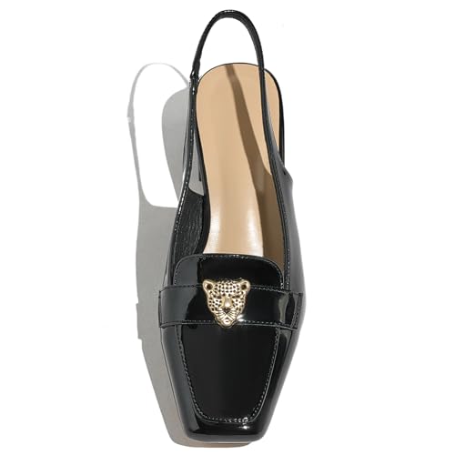 Closed Toe Heels Ankle Strap Dress Loafer Shoes for Women2